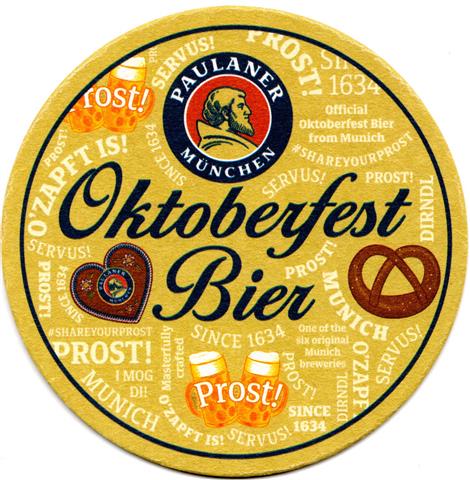 mnchen m-by paulaner oktoberfestbier 2a (rund215-hg hell)